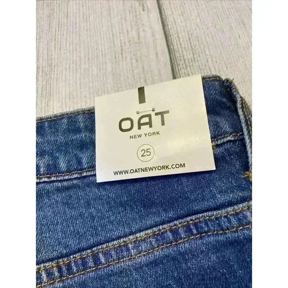 OAT New York/Black Orchid Women's Jeans BUNDLE 25 Distressed Raw Hem Stylish NEW - Picture 6 of 14